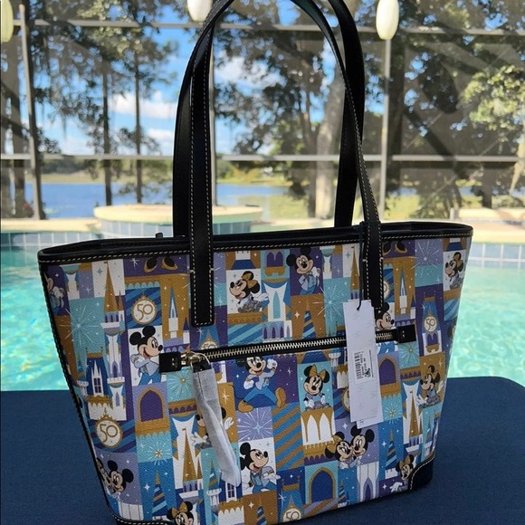 Nwt Dooney and Bourke Walt Disney world resort 50th anniversary tote - Picture 5 of 8
